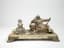 MONUMENTAL SILVER AND ONYX SCULPTURAL INKWELL STAND ‘ERMAK IN THOUGHTS’ WITH SILVER-MOUNTED CUT-GLASS INKWELL
4th Moscow Artel, Workshop V. Drugov and Co, Moscow, 1905-1917