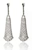 ART DÉCO PLATINUM AND 7 CT. DIAMOND PENDANT EARRINGS