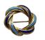 YELLOW GOLD 2-COLOUR ENAMEL BROOCH