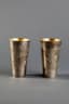 PAIR OF RUSSIAN SILVER CUPS WITH FLOWER DECORATION
Mark of Fuld Alexander Iosifovich, Moscow, 1862-1917