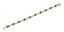 14K YELLOW GOLD RUBY, EMERALD, SAPPHIRE BRACELET