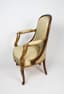 A LOUIS XV STYLE GILT WOOD ARMCHAIR, 19th-20th century