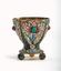 Silver-gilt filigree and polychrome
enamel beaker