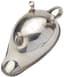 VINTAGE SILVER-PLATED THREE-LEGGED SAUCEBOAT WITH FLUTED EDGE