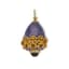 SET OF FOUR ‘EASTER EGGS’ SILVER-GILT ENAMEL AND GEMS PENDANTS