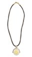 BVLGARI ‘TONDO ZODIAC – VIERGE’ PENDENTIF EN ACIER ET OR JAUNE 18K