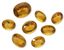 ENSEMBLE DE LOT DE 22 CITRINES OVALES FACETTÉES ET DE 8 CITRINES MADÈRE